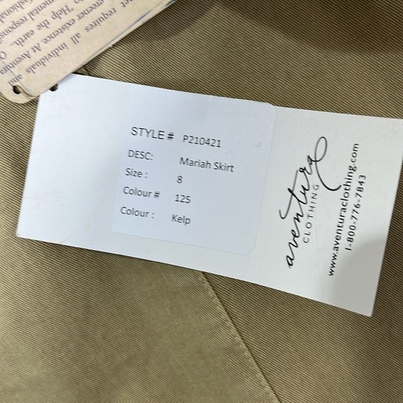 Aventura Women's A-Line Skirt - Olive (NWT) - Picture 7 of 12